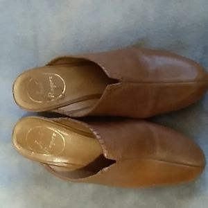 Jack Rogers Tan Wedge Clogs